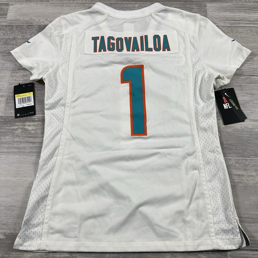 Nike Miami Dolphins NFL Tua Tagovailoa #1 On Field Jersey Women's Small NEW $120